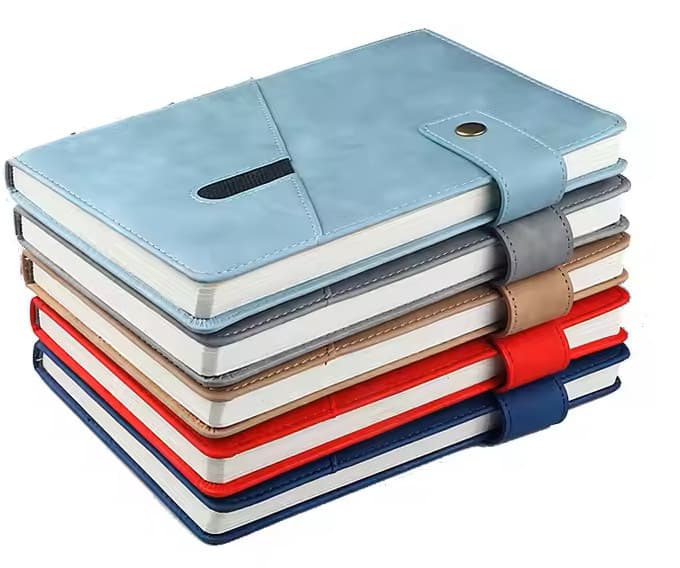 The Wellness & Time-Block Journal shown in five cover colors